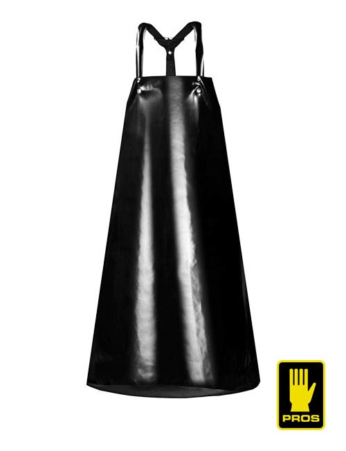 Fartuch kwasoługoochronny aj-fk124 b czarny Pros