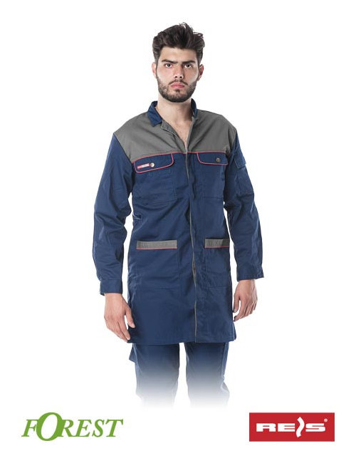 Protective apron ff gs navy gray Reis