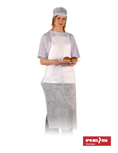 Apron ffiz in white Reis