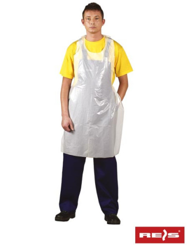 Fol-Schürze aus weißem Reis