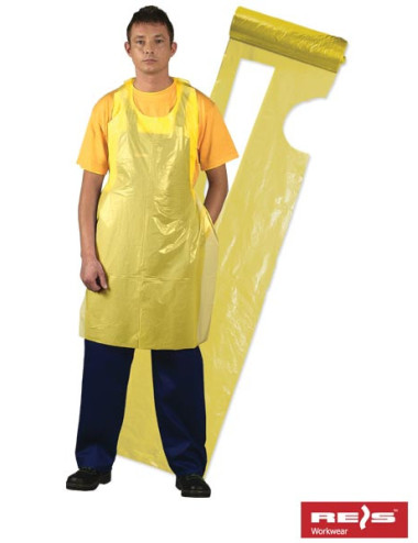 Ffol-roll apron y yellow Reis