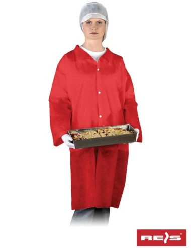 Schürze Flab c rot Reis