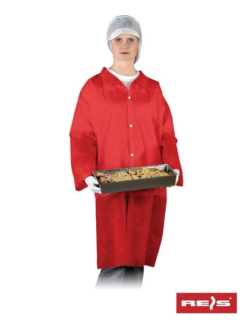 Schürze Flab c rot Reis