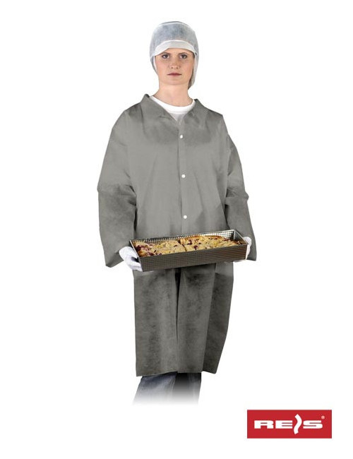 Schürze Flab S Grau/Stahl Reis