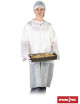 Flab apron in white Reis