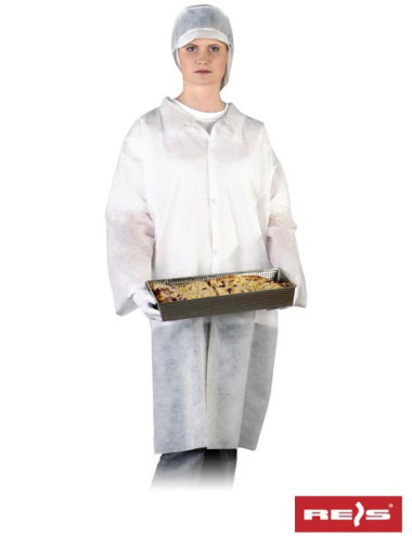 Flab-Schürze aus weißem Reis