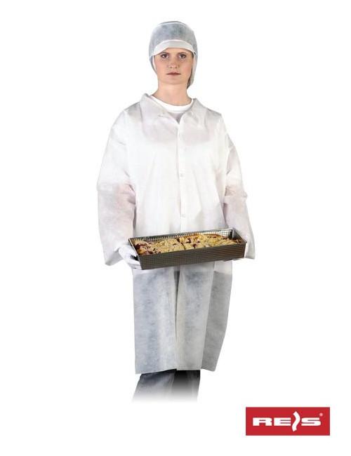 Flab apron in white Reis