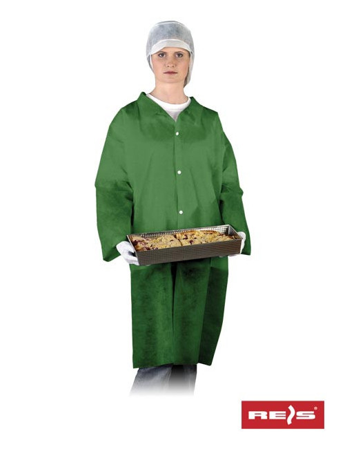 Flab apron with green Reis
