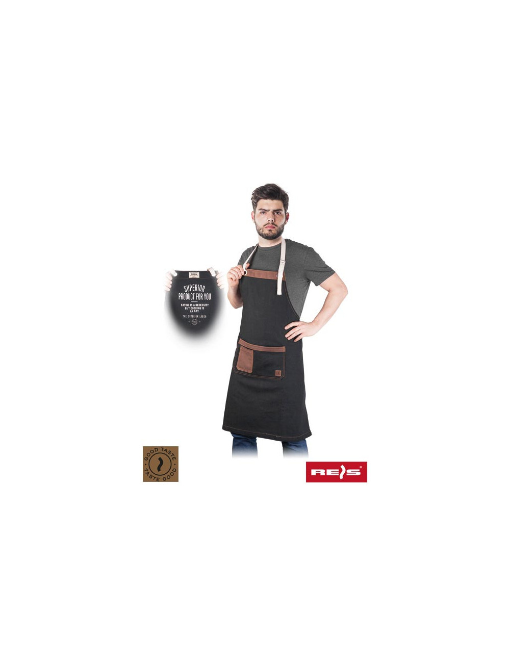 Protective apron fmocca bbr black/brown Reis