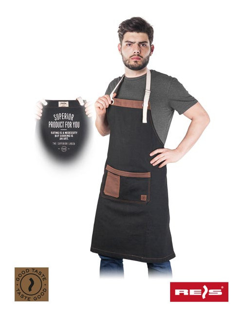 Protective apron fmocca bbr black/brown Reis
