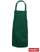 "Fartuch roboczy z kieszenią Reis, zielony, łatwy w pielęgnacji, z