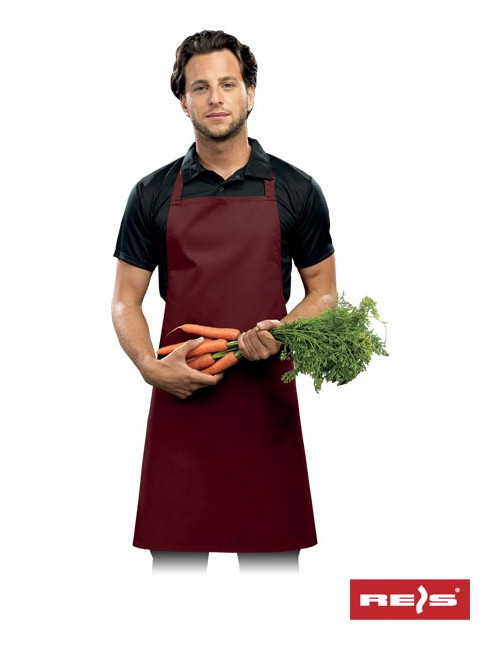 "Reis Apron FPB-KL Burgundy - Durable, Stylish & Customizable for Bra