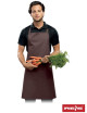 "Reis Power Brown Mocha Apron - Durable, Customizable Workwear for Ch