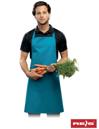 "Reis Blue Cyan Apron - Durable, Stylish & Customizable with Logo for