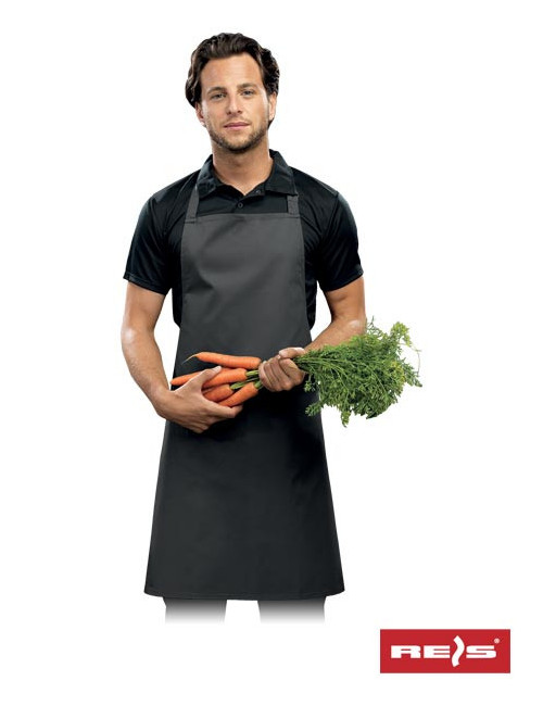 "Reis Apron FPB-KL S Gray/Steel - Adjustable, Easy-Care, Logo-Ready"