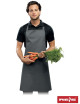 "Reis Gray Postman Apron - Durable, Adjustable, Customizable Workwear