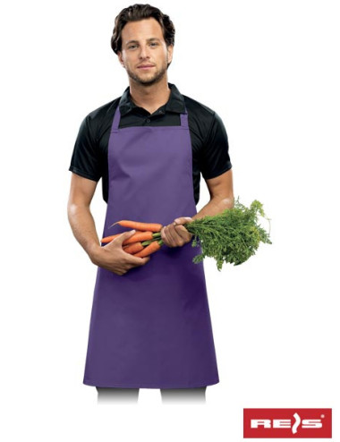 "Reis Adjustable Neck Apron in Vibrant Purple - Durable, Customizable