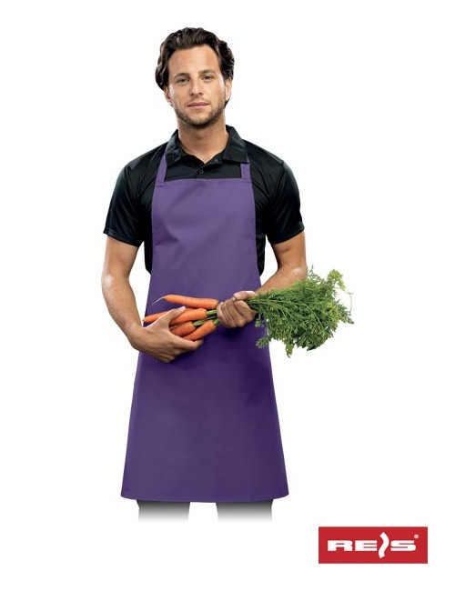 "Reis Adjustable Neck Apron in Vibrant Purple - Durable, Customizable