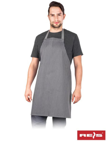 Fpb-strap sw Schürze grau und weiß Reis