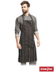 "Premium Reis Apron in Black & White - Durable, WRAP Certified & Cust