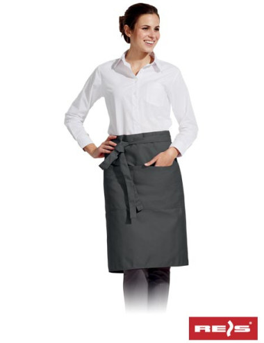 "Reis Band fzap-2k ds Dark Grey Apron - Durable, Customizable with Lo