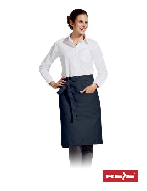 "Comfortable, Durable Band fzap-2k g navy Reis Apron - Ideal for Gast
