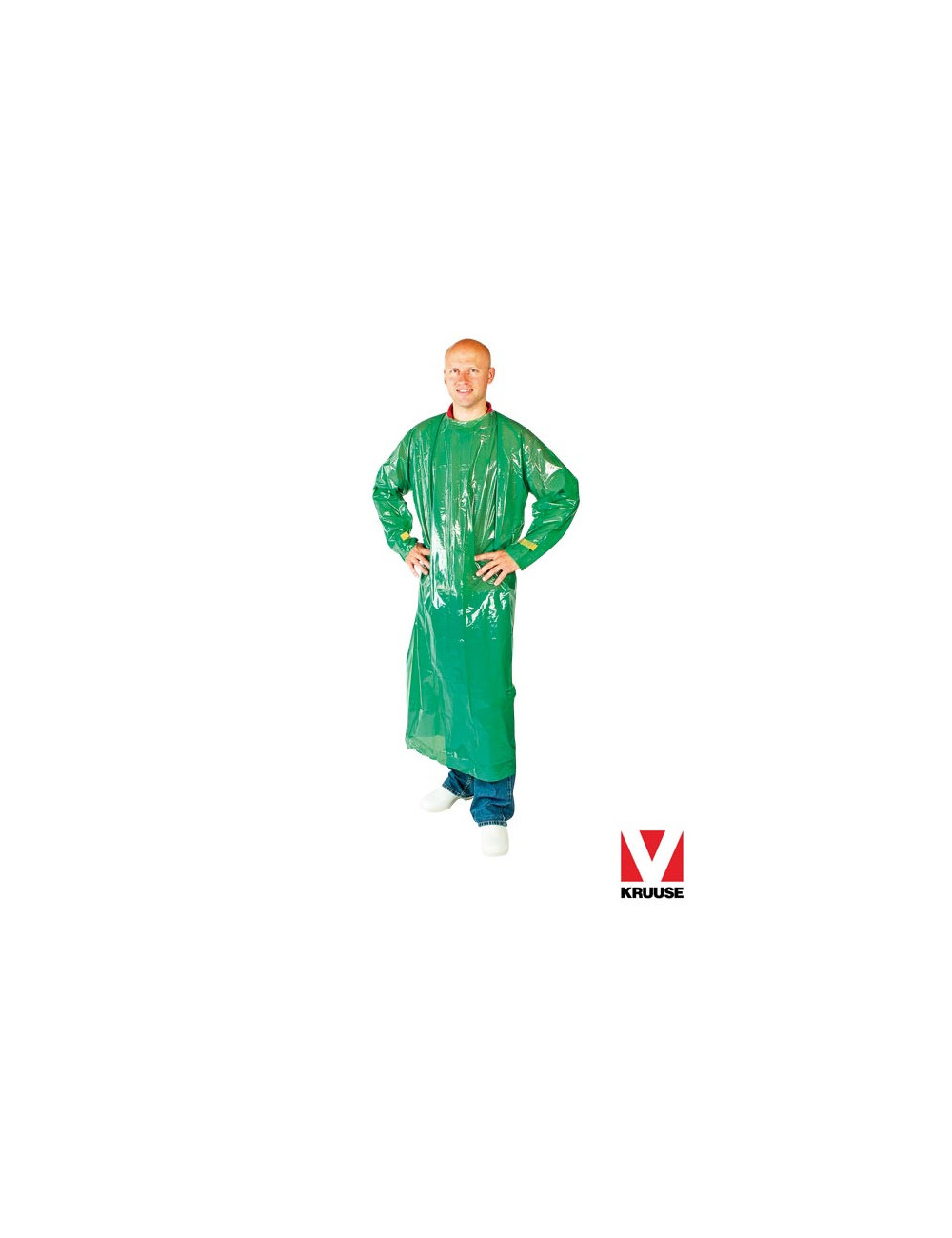 Protective apron kru-ffolster with green Kruuse