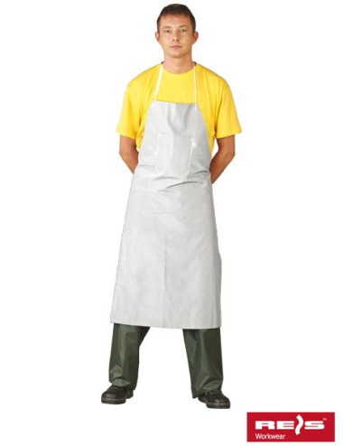 Protective fpcv apron in white Reis