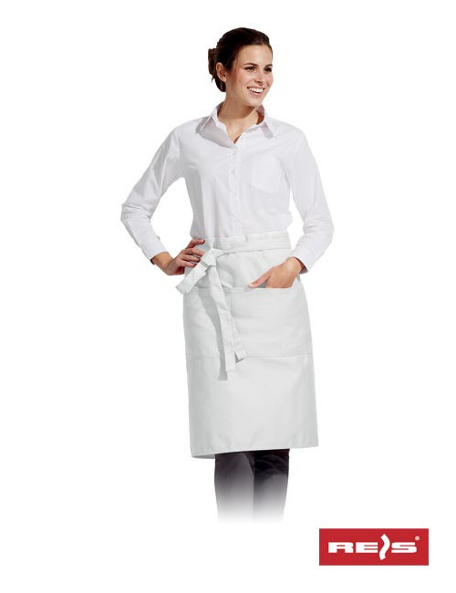 "Quality White fzap-2k Reis Apron - Customizable, Comfortable & Durab
