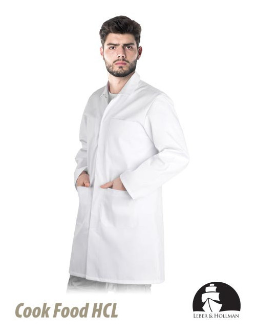 LEBER&amp;HOLLMAN MEN`S PROTECTIVE APRON LH-HCL_CME W WHITE