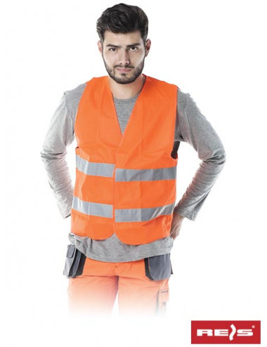 Safety vest kos-5 p orange Reis