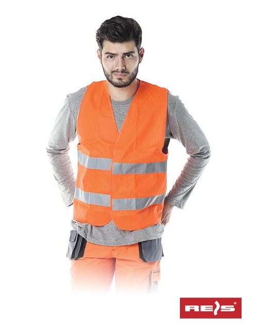 Safety vest kos-5 p orange Reis