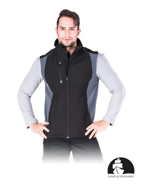 LEBER&amp;HOLLMAN PROTECTIVE VEST LH-HASE BS BLACK-GRAY