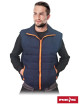 Quilted insulated gilet, zipper closure, welt, logo embroidery