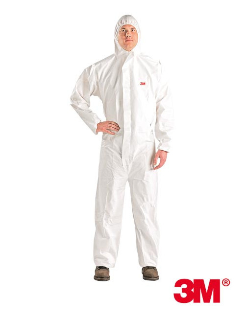 Protective suit w white 3M 3m-kom-4510