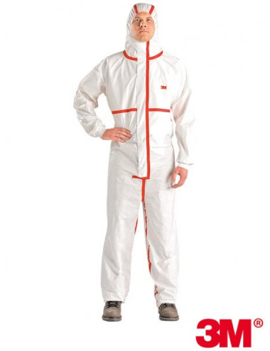 Protective suit wc white-red 3M 3m-kom-4565
