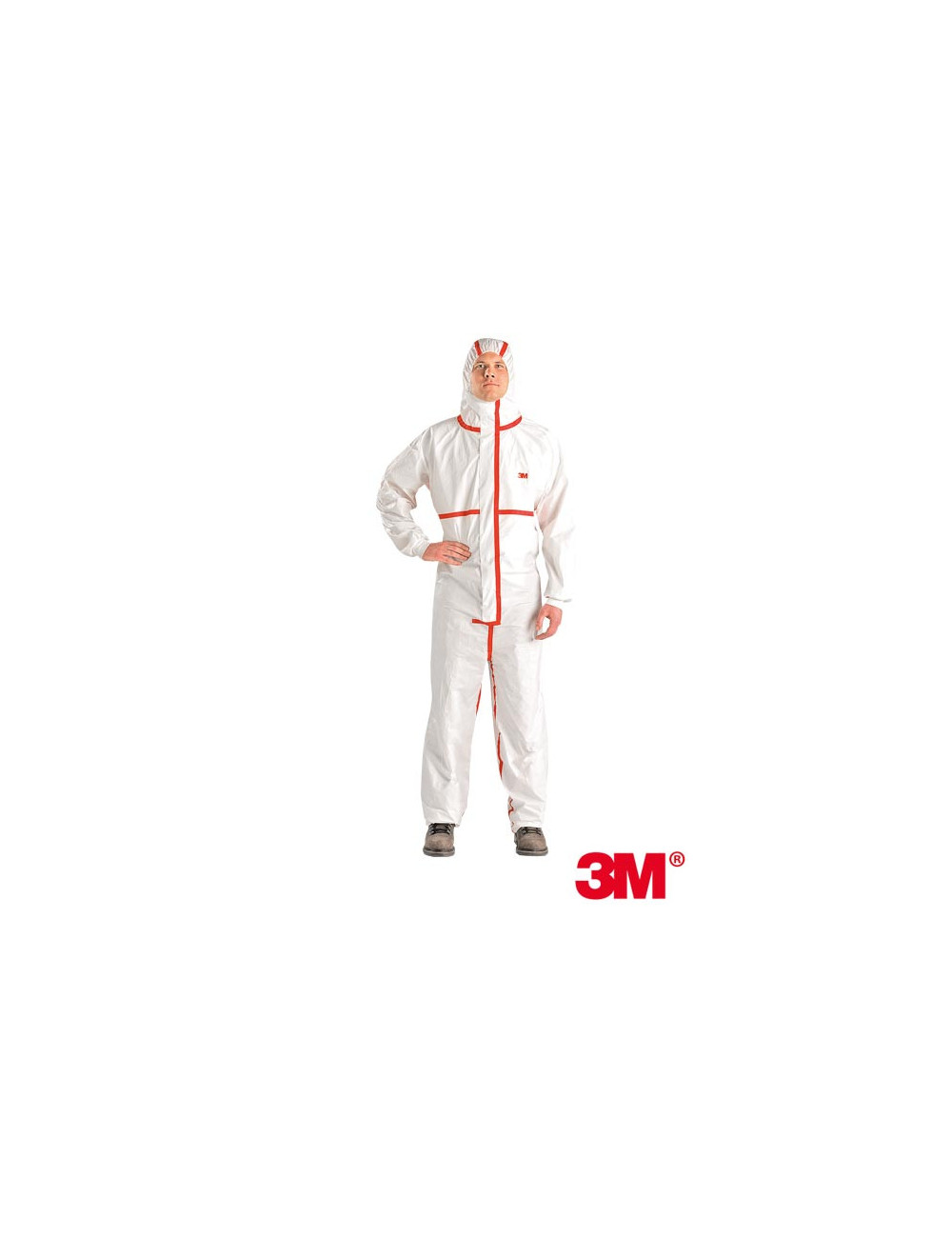 Protective suit wc white-red 3M 3m-kom-4565