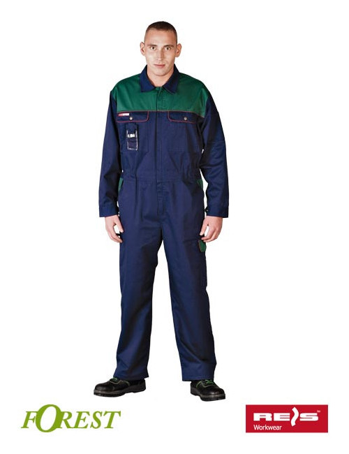 KF GZ Schutzanzug marineblau und grün Reis