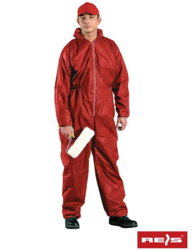 Roter Overall von Reis