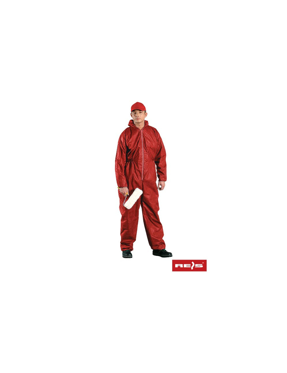 Roter Overall von Reis