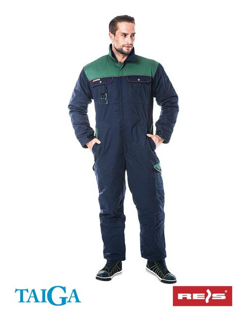 Isolierter Winteranzug, spezielle elastische Isolierung, Logo, Stickerei