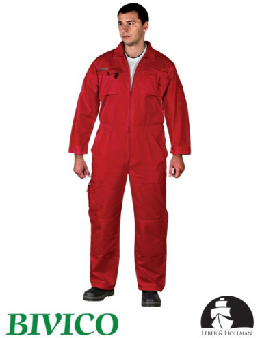 LEBER&amp;HOLLMAN PROTECTIVE OVERALL LH-OVERTER C RED