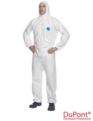 Protective overall tyv-easysw white Dupont