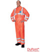 Hi-Vis protective coverall orange, high visibility, EN standards