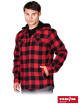 "Defend Against Cold with Kfwinhood CB Red-Black Insulated Shirt - Re