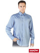 „Reis Protective Dress Shirt in Hellblau – mit Stickerei und Nadr.“