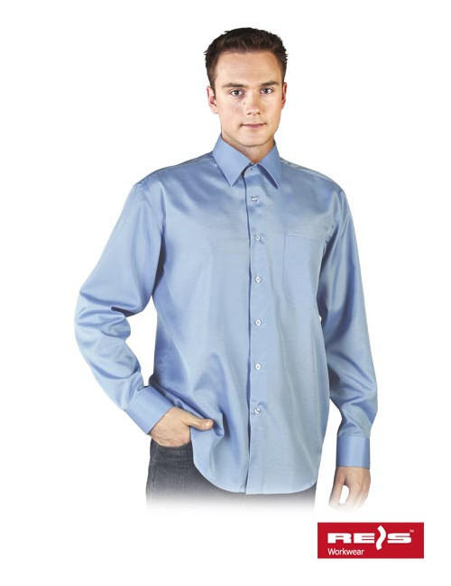 "Reis Light Blue Protective Shirt - Customise with Embroidery & Print