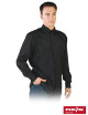 Formal shirt with long sleeves with epaulettes, perfect for embroidery, printing