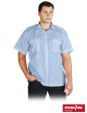 "Reis Light Blue Work Shirt - Customizable with Embroidery & Prints!"