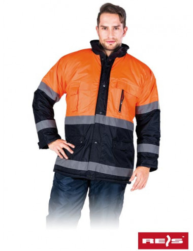 Protective jacket insulated blue-orange-j pg orange-navy Reis